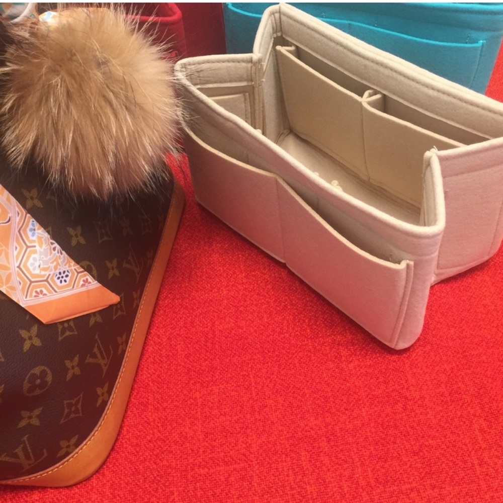 ❤️❤️❤️Beige  Alma Pm Felt bag organizer ❤️❤️